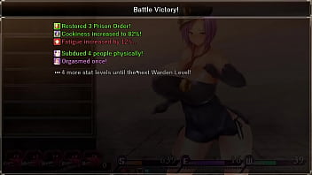 Preview 2 of Cildran X Movirs - Karryn&#039_s prison - Riot on level 3!! busty warden takes on horny riot