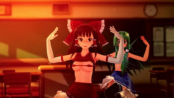 Preview 2 of Clips Xoxoxo Evli Kadin Santaj - Group Sex In The Classroom - Persecution Complex Cellphone Girl MMD by Krag