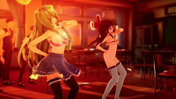 Preview 3 of Clips Xoxoxo Evli Kadin Santaj - Group Sex In The Classroom - Persecution Complex Cellphone Girl MMD by Krag