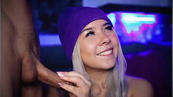 Preview 3 of Chortle Larke - Beautiful Colombian blonde with a pornstar body fucks her stepbrother live