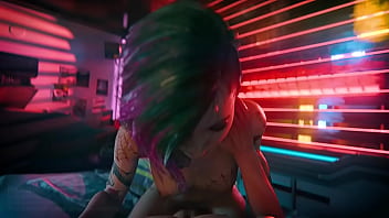 Preview 3 of Huge Bo - Cyberpunk 2077 | Judy Alvarez cowgirl