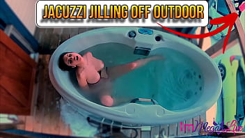 Preview 1 of Parking Garage Fucking - JACUZZI JILLING OFF OUTDOOR - Preview - ImMeganLive
