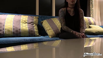 Preview 1 of Beautiful Girl Brother - DTFsluts - Inked Brunette Kelsi Lynn will do Anything for James Deen&#039_s BWC