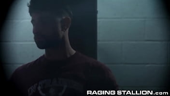 Preview 1 of Public Do Handjob - RagingStallion - Drew Dixon Gets Man Handled And Fast Fucked