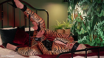 Preview 4 of Kenyan Live Sexwebcam - Big ass moaning MILF in bondage tries to get out,  but...