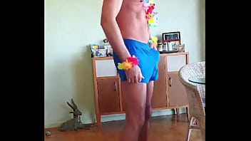 Preview 2 of Jav Body Jack - I bought these leis for our new year&#039_s eve party and all Pervy PapiFachero thought about was using them to enhance his ma ...