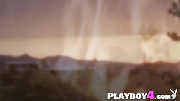 Preview 3 of Sex Xnxx Young - Amazing blonde MILF Allie Leggett posing outdoor after she posed in lingerie