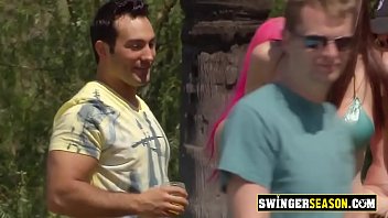 Preview 2 of Forced His Gf - Bisexual swinger babes are cumming together in this wild orgy.