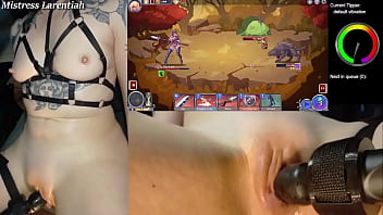 Preview 2 of Dani Daniels Lesbian By Mom - Edging my clit while playing some #tamervale on stream More gaming streams cumming soon!