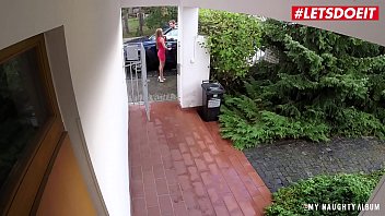 Preview 2 of Horni Gay Boy - LETSDOEIT - Cheating Babe Angela Christin Has Sex With The Photograph While BF It&#039_s Out For An Hour