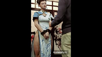 Preview 1 of Ahss Lee - 3d  Chunli follada por el culo Ai contenido