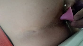 Preview 1 of Shemale Strokers Jezebel - Butt plug removal