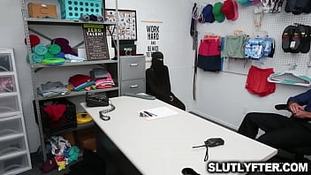 Preview 1 of Old Man Fucks My Girlfriend - Sexy shoplifter have no choice but to obey the security guard