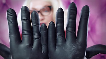 Preview 2 of Aisan Peg - ASMR: double nitrile gloves. Sexy sounding SFW (safe for work) video with amazing close-up soundings. Arya Grander