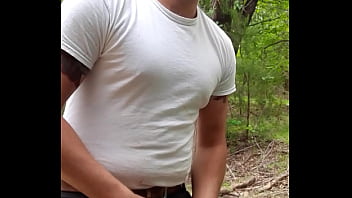 Preview 1 of Girl Cock Surgery - Big cock getting hard in nature