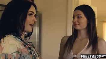 Preview 2 of Puffy Kitty - A Grieving Family Starts Blurring The Lines Between Platonic Love And Lust! (Krissy Lynn &amp_ Kamryn Jade) - Full Scene On FreeTaboo.Net