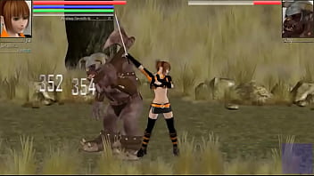 Preview 1 of Xxxx Live - Aya cute hentai girl having sex with monsters men in The Hounds of the blade new gameplay hentai ryona