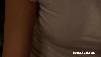 Preview 2 of She Male Porn With She Male - Horny Lesbian Madame Moaning And Orgasming On Massage Table