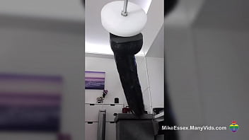 Preview 1 of Alex Dea - Machine fucked by 12 inch big black mamba whilst in chastity