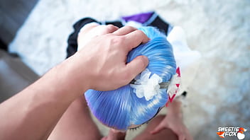 Preview 2 of House Keeping Aunty And Uncle - Sexy Maid Rem Sucks and Hard Fucks First Time with Subaru to Cum in Mouth - Cosplay re:Zero