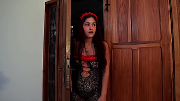 Preview 1 of Teen Girl Lesbian Pee - Horny killers fuck their target in exchange for not killing him - Melany Latina
