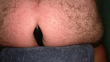 Preview 3 of 19sy Mom - Huge 12 cm wide Inflatable Butt Plug in my Ass