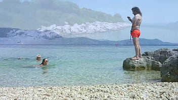 Preview 3 of Beuti Full Xxx - 3 Golden Showers on the secret beach