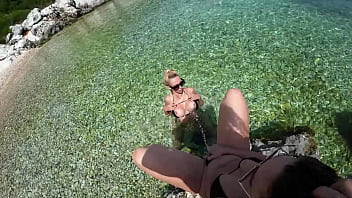 Preview 4 of Beuti Full Xxx - 3 Golden Showers on the secret beach