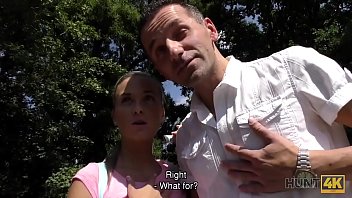 Preview 1 of Nitro Super Sonic - HUNT4K. Wallet falls out from Shanie Ryans backpack so hunter uses chance