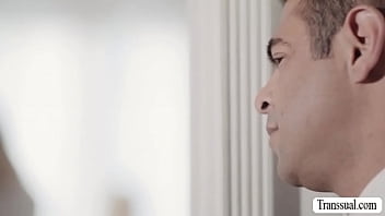 Preview 1 of Euro Cunts - Pervert stepfather barebacks TS stepteen