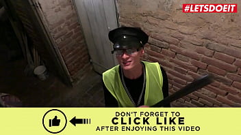 Preview 1 of Mega Pear Orgasm - BITCHES ABROAD - (Ria Sunn &amp_ Charlie Dean) Sexy Czech Tourist Fucks Hard With The Policeman