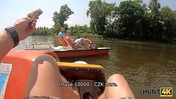 Preview 1 of Thailand Ass Liking - HUNT4K. Big man sells his GFs vagina to rich man in the park
