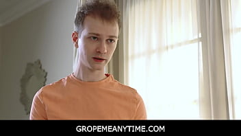 Preview 1 of Teen Alaina - GropeMeAnytime - Friend Can Stay in Home only If She Makes Herself Fully Available to Stepbrother - Alyx Star,  Hazel Heart