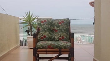 Preview 1 of Barely Legal Korean Teen Anal - Manu Fox flagrada se masturbando em casa em frente a praia - Produ&ccedil_&atilde_o Rubens Badar&oacute_