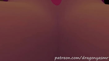 Preview 2 of Jade Tube Mommy By Packboydys - Furry ASMR Horny Mamagen Rubs Her MASSIVE TITS In Your Face (VRChat)