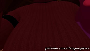 Preview 1 of Jade Tube Mommy By Packboydys - Furry ASMR Horny Mamagen Rubs Her MASSIVE TITS In Your Face (VRChat)