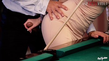 Preview 1 of Bhabhi Hindi Indian - VIP SEX VAULT - Elegant Teen Babe Kattie Gold Bangs At Date On A Pool Table With Sugar Daddy