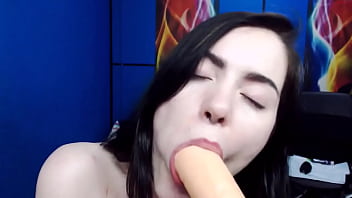 Preview 4 of India Karala - Sexy teen with juicy ass is playing with big dildo on webcam