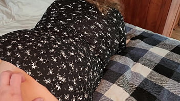 Preview 1 of Not Busy - Long dreamed of sensually fucking the plump pussy of his beautiful girlfriend with a huge ass and juicy tits and cum on her ass hot jet