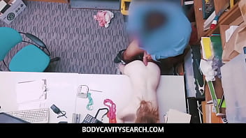 Preview 4 of Jackie G And Darrell M Amature - BodyCavitySearch - Mr Officer Manipulating Young Tiny Tits Dolly Leigh to Fucks Her