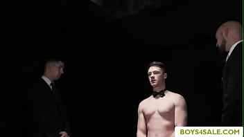 Preview 1 of Sunny Leone Pore Hundbar - Teen Gay Cole analed by three rich dudes