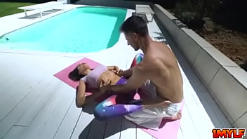 Preview 2 of Bangs Bro Hq Step Mom - Mar 15,  2021 After Yoga Stretches1.mp4