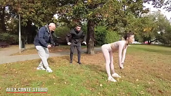 Preview 3 of Innocent Bhabhi - Backstage of Lucy Mendez Lucymndz14 thought she could do yoga outdoors undisturbed. She thought she was safe. But our coll...