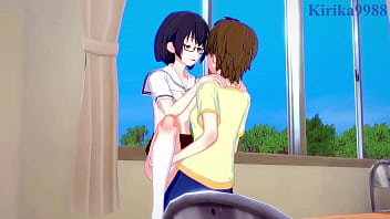 Preview 2 of Seachindian Lovers Sex Hardly - Kasumi Nomura and Olivia and Chisato Higuchi intense futanari sex. - Asobi Asobase Hentai