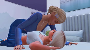 Preview 1 of Mompov Kalie - futanari stepmom arranged hard anal sex for a straight stepdaughter sims me hentai animation