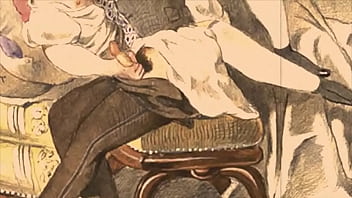 Preview 2 of Student Forced Fingered - vintage erotic drawings