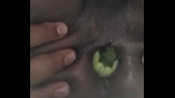 Preview 3 of Steep Fucking - Eggplant inside anal cavity
