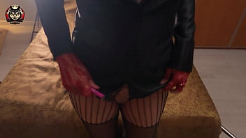 Preview 1 of Ballgag Oldrooling - Best friend&#039_s wife played with my meat stick