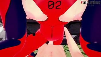 Preview 3 of Inside The Car Sex - Asuka fucking mecha suite pov | Neo Genesis Evangelion | Short
