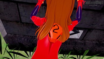 Preview 1 of Inside The Car Sex - Asuka fucking mecha suite pov | Neo Genesis Evangelion | Short